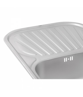 Кухонная мойка Qtap 7448 Micro Decor 0,8 мм (QT7448MICDEC08)