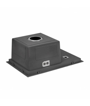 Кухонная мойка с крышкой и омывателем Qtap DC5638 Satin 3.0/1.2 мм (QTDC56383012)
