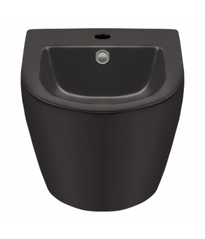 Биде подвесное Qtap Robin 495х370х325 Matt black (QT1355046FMB)