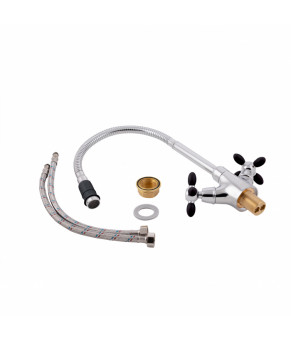 Смеситель для кухни с рефлекторным изливом Lidz (BCR) 74 18 273F-4