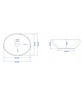 Умывальник Rea Sofia REA-U0333