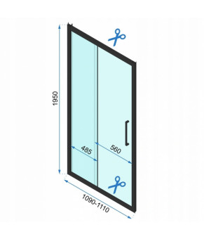 Душевая кабина Rea Rapid Slide 110х80 KPL-09877