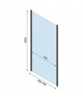 Душевая кабина Rea Rapid Swing 100x80 KPL-009928