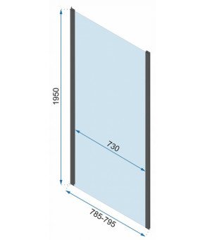 Душевая кабина Rea Rapid Swing 70x80 KPL-009946