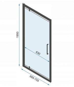 Душевая кабина Rea Rapid Swing 70x100 KPL-009948