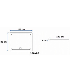 Душевая кабина + поддон Rea Punto 100x80 REA-K1889