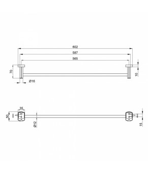 Полотенцедержатель Qtap Liberty BLM 1124