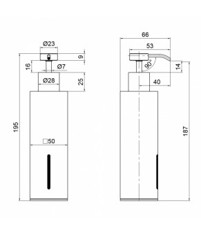 Дозатор для жидкого мыла Qtap Liberty ANT 1152-2