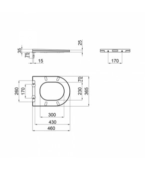 Сиденье для унитаза Qtap (Swan, Jay) с микролифтом Slim QT1699SC5176W