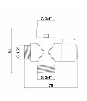 Дивертор Qtap 44