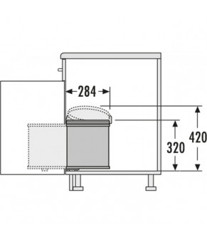 Мусорное ведро Hailo Big-Box 3715-90