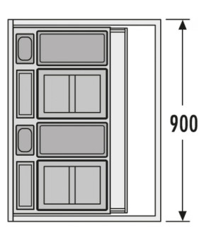 Мусорное ведро Hailo Cargo 3630-90