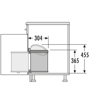 Мусорное ведро Hailo Mono 3515-00
