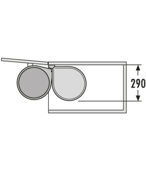 Мусорное ведро Hailo Mono 3515-00