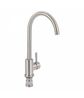 Набор 4 в 1 Qtap кухонная мойка D6045 Satin + смеситель + сушилка + дозатор для моющего средства
