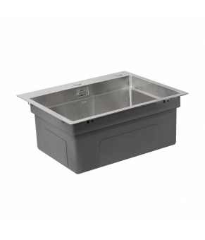 Набор 3 в 1 Qtap кухонная мойка DH5050 3.0/1.2 мм Satin + сушилка + дозатор для моющего средства