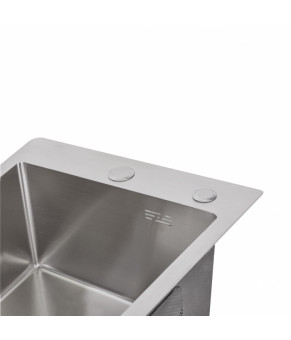 Кухонная мойка Lidz Handmade H4050 Brushed Steel 3.0/1.0 мм (LDH4050BRU39258)