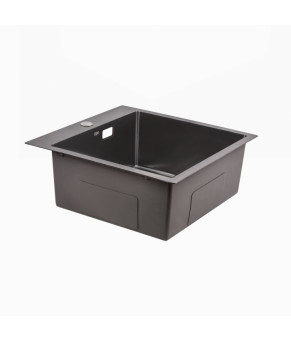 Кухонная мойка Qtap DK5050BL Black 2.7/1.0 мм (QTDK5050BLPVD2710)