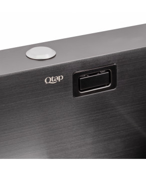 Кухонная мойка Qtap DK5050BL Black 2.7/1.0 мм (QTDK5050BLPVD2710)