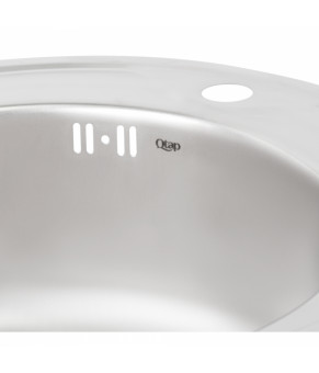 Кухонная мойка Qtap D510 Satin 0,8 мм (QTD510SAT08)