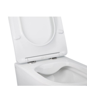 Комплект подвесного унитаза Qtap Jay Rimless с инсталляцией Nest (Black mat), 520х360х320 (SD00043002)