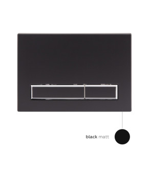 Комплект подвесного унитаза Qtap Jay Rimless с инсталляцией Nest (Black mat), 520х360х320 (SD00043002)