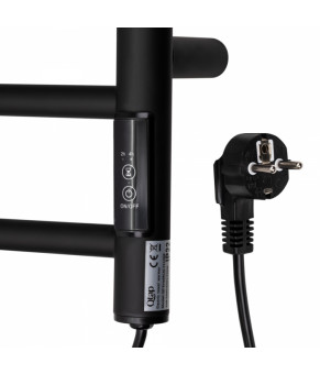 Полотенцесушитель электрический Qtap Evia 11120R BLA