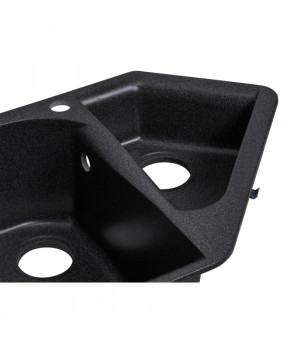 Кухонная мойка Lidz 1000x500/225 BLA-03 (LIDZBLA031000500225)