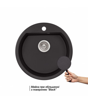 Кухонная мойка Qtap CS D510 BLA (QTD510BLA404)