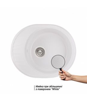 Кухонная мойка Qtap CS 6151 WHI (QT6151WHI650)