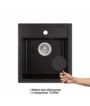 Кухонная мойка Qtap CS 5046 BLA (QT5046BLA404)