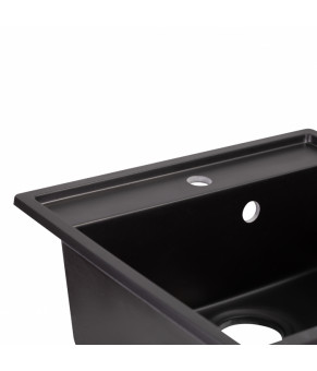 Кухонная мойка Qtap CS 5250 BLA (QT5250BLA404)