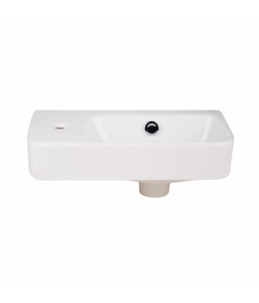 Раковина Qtap Tern с донным клапаном QT17115117LW