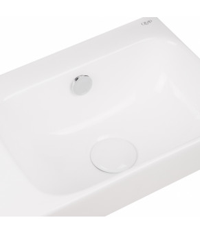 Раковина Qtap Tern с донным клапаном QT17115117LW