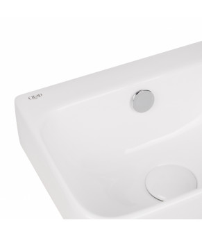 Раковина Qtap Tern с донным клапаном QT17115117RW