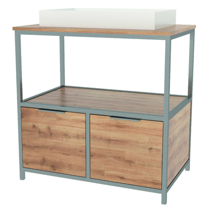 Тумба с раковиной Mirater Samanta 80 см 53-4-1 5950