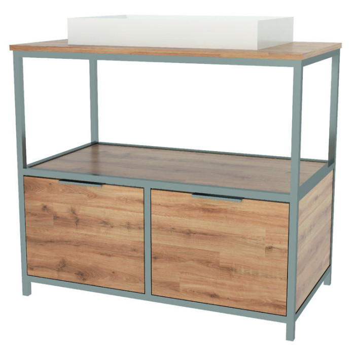 Тумба с раковиной Mirater Samanta 90 см 53-4-2 5951