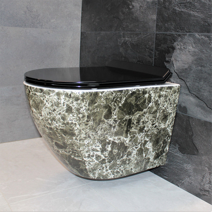 Унитаз DUSEL LEVITA MARBLE подвесной DWHT10201130MS с сиденьем Soft Close дюропласт