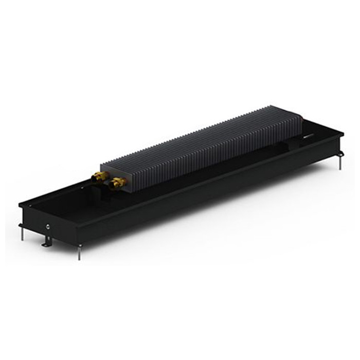 Внутрішньопідлоговий конвектор Carrera M 65 Black 23х100 см