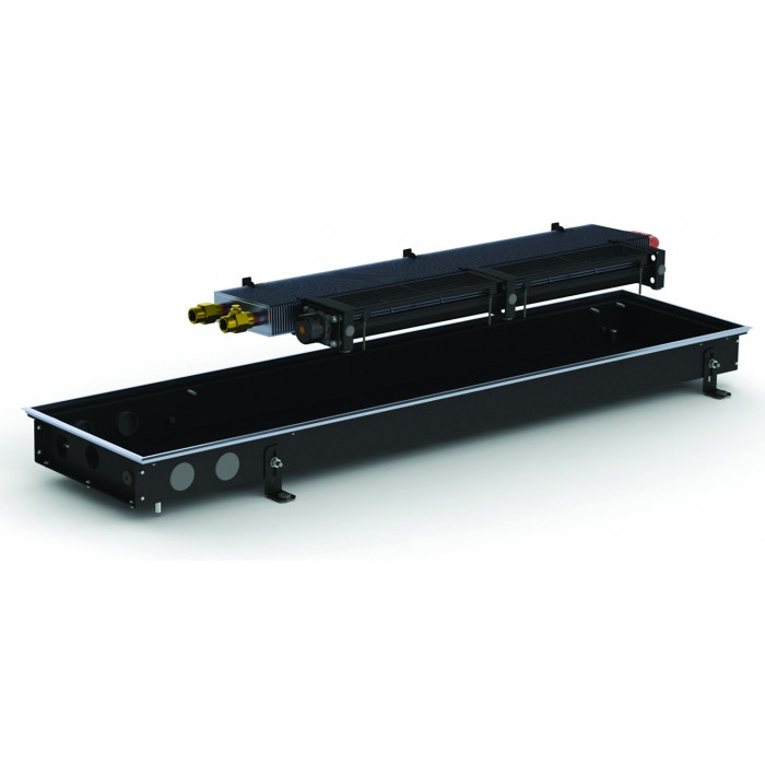 Внутрішньопідлоговий конвектор Carrera MV 65 Black 25х250 см