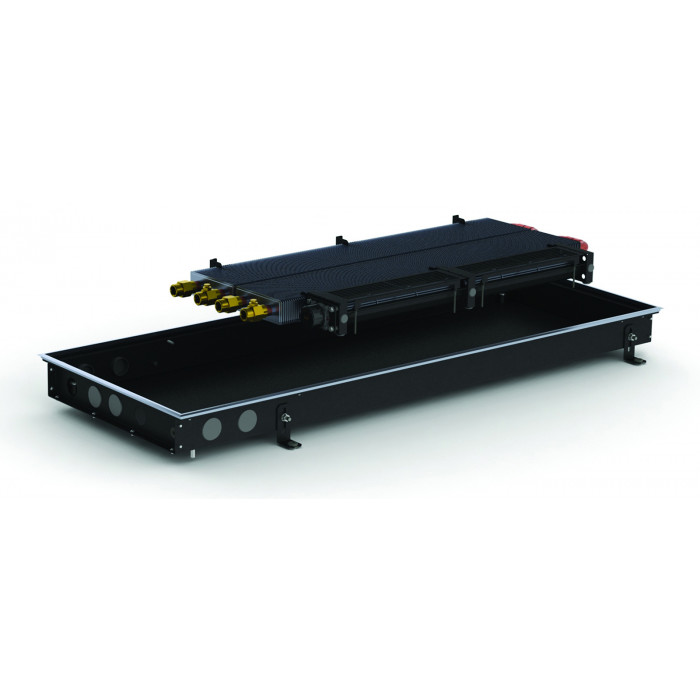 Внутрішньопідлоговий конвектор Carrera CV2 65 Black 38х175 см