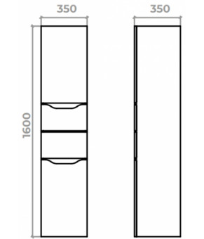 Пенал Mirater Amelia 35х35 см 7-2 / 7-3