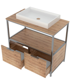 Тумба с раковиной Mirater Samanta 90 см 53-4-2 5951