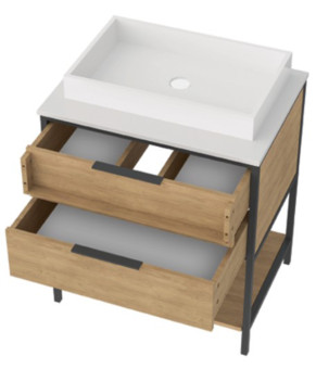 Тумба с раковиной Mirater Olas 70 см 53-3-1 5948
