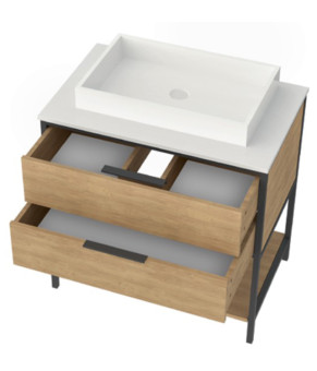 Тумба с раковиной Mirater Olas 80 см 53-3-2 5949