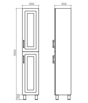 Пенал Mirater Alba 35х35 см 48-5 / 48-6 5900