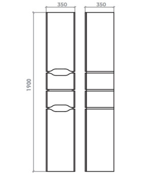 Пенал Mirater Sacramento 35х35 см 40-5-5 / 40-5-55