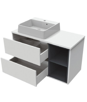 Тумба с раковиной Mirater Iris 100 см 41-1-2 5686