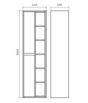 Пенал Mirater Iris 44х33 см 41-1-3 / 41-1-4 5684