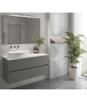 Тумба с раковиной Mirater Freya Lex 120 см серая 43-1-4 5838
